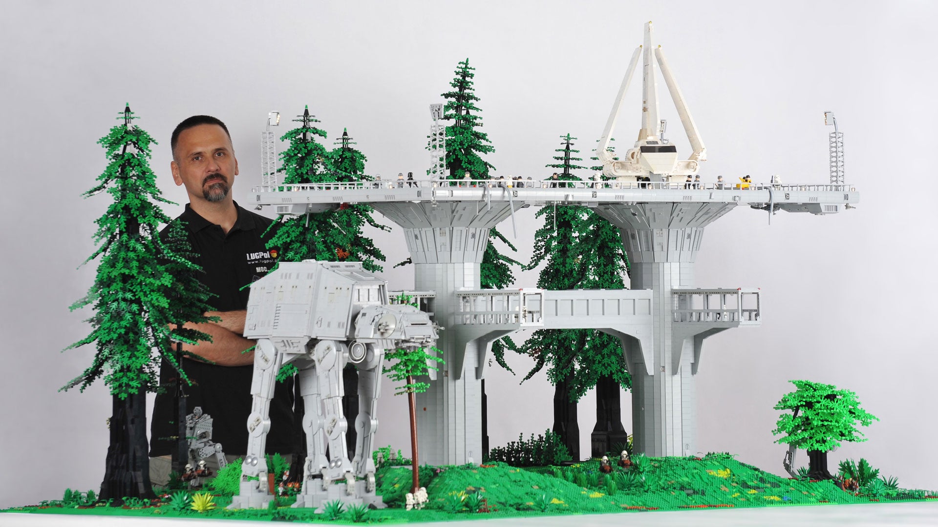 Moc designer Maciej Szymanski with his Endor