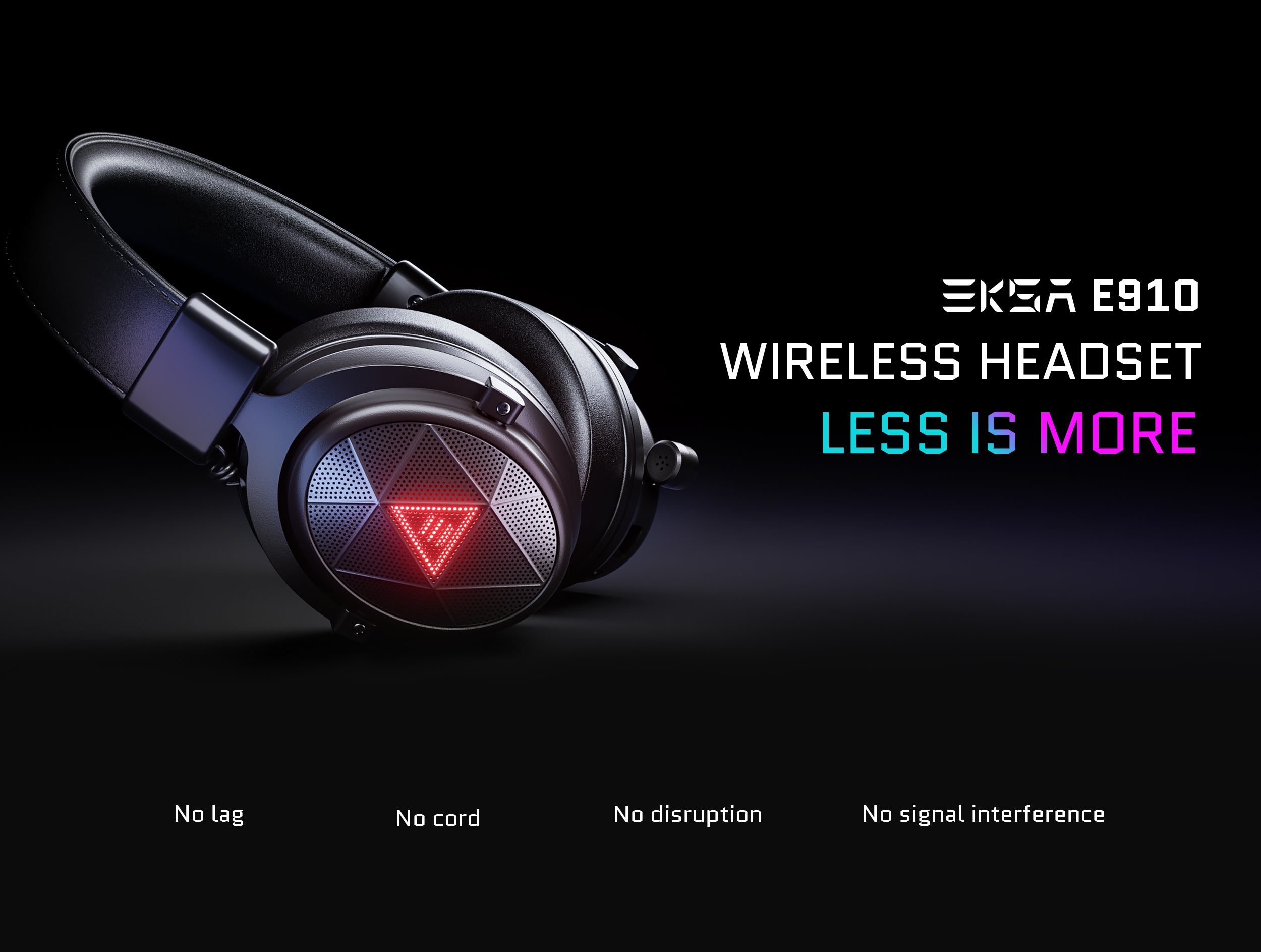 Fone de ouvido sem fio EKSA® E910 de 5.8 GHz para jogos