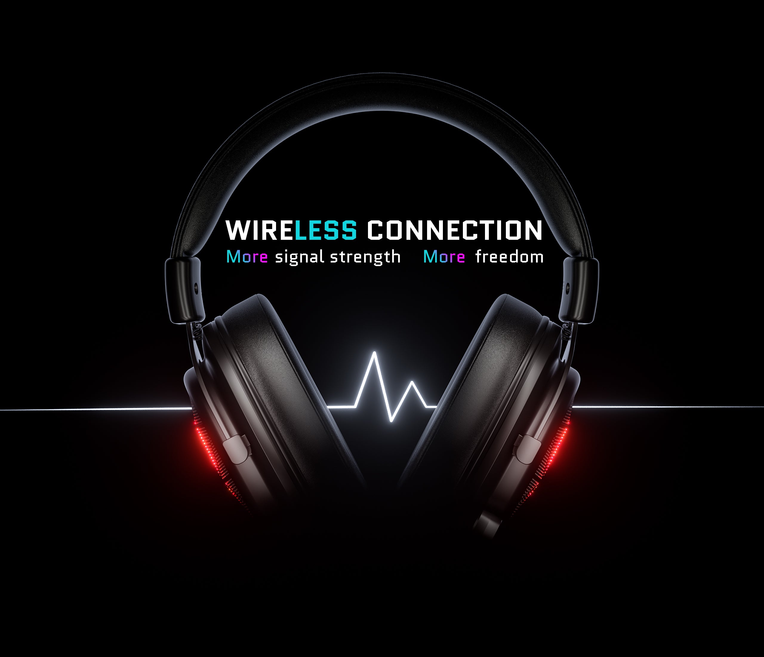 Fone de ouvido sem fio EKSA® E910 de 5.8 GHz para jogos