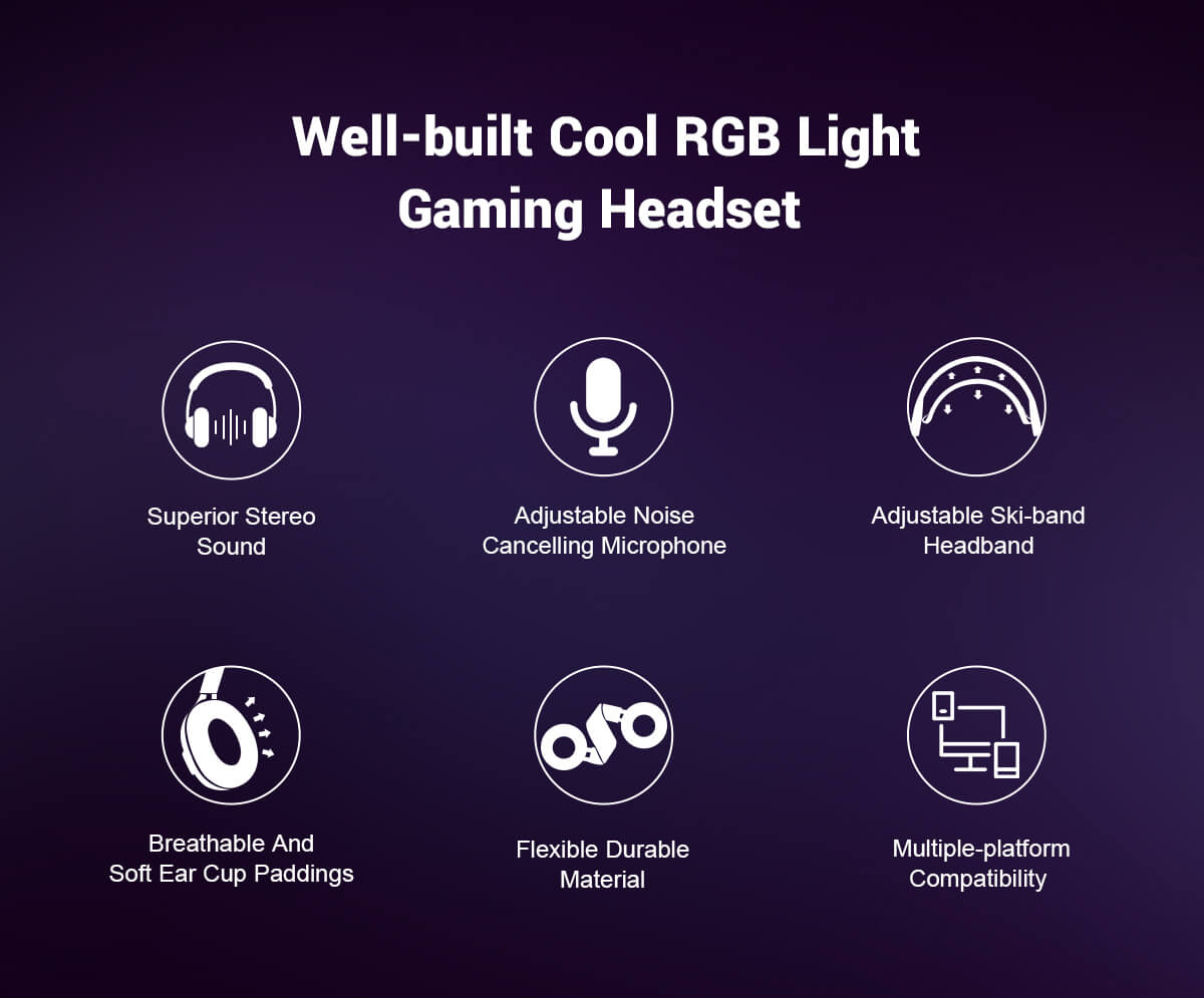 EKSA® E3000 RGB Gaming Headset