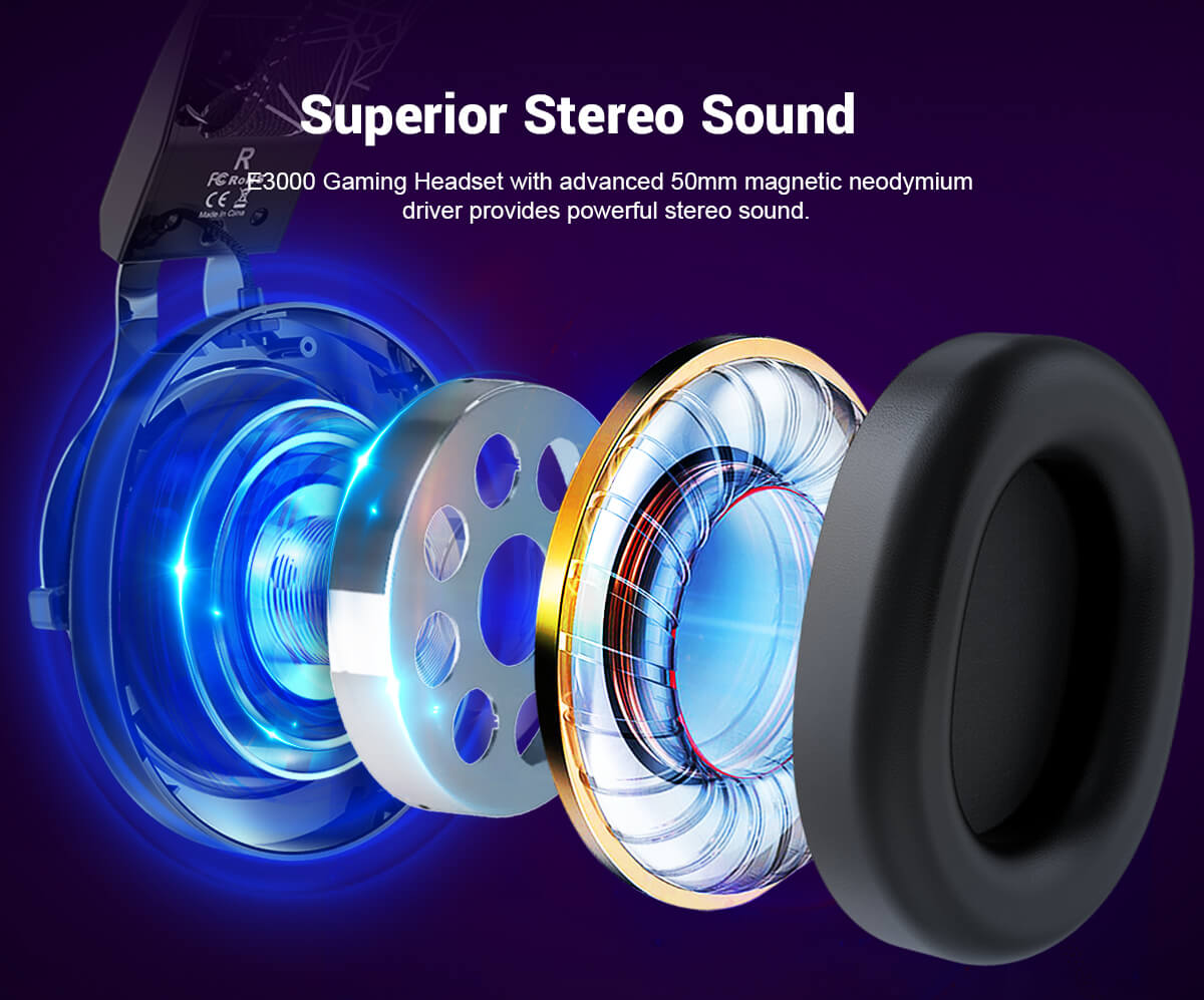 EKSA® E3000 RGB Gaming Headset