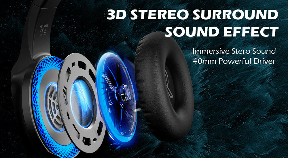 EKSA® E400 3D-Stereo-Surround-Sound-Gaming-Headset