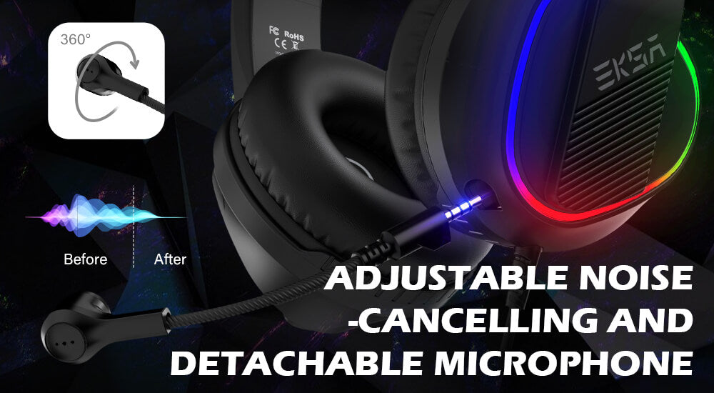 EKSA® E400 3D Stereo Surround Sound Gaming Headset