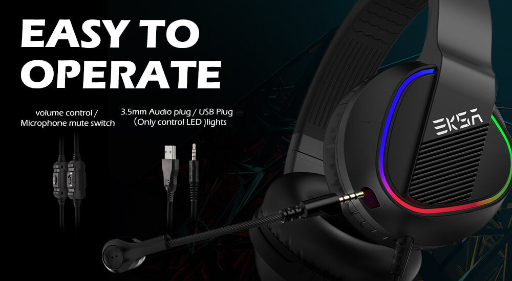 EKSA® E400 3D Stereo Surround Sound Gaming Headset