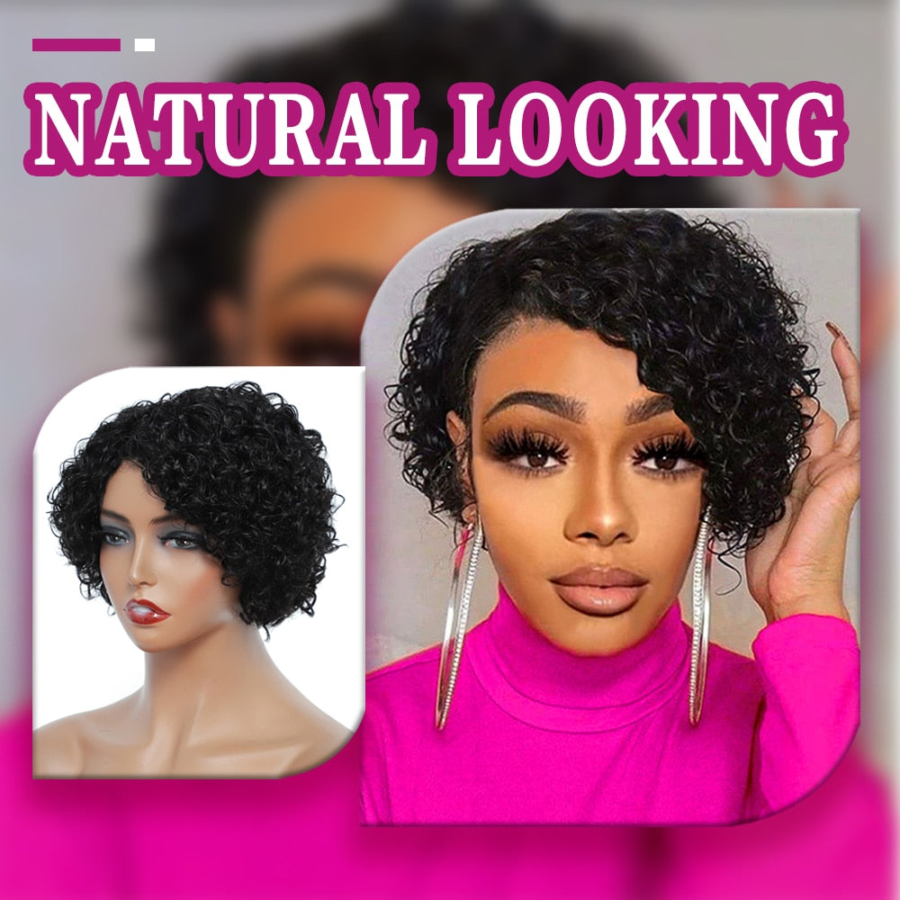 Women Natural Brazilian Hair Wigs