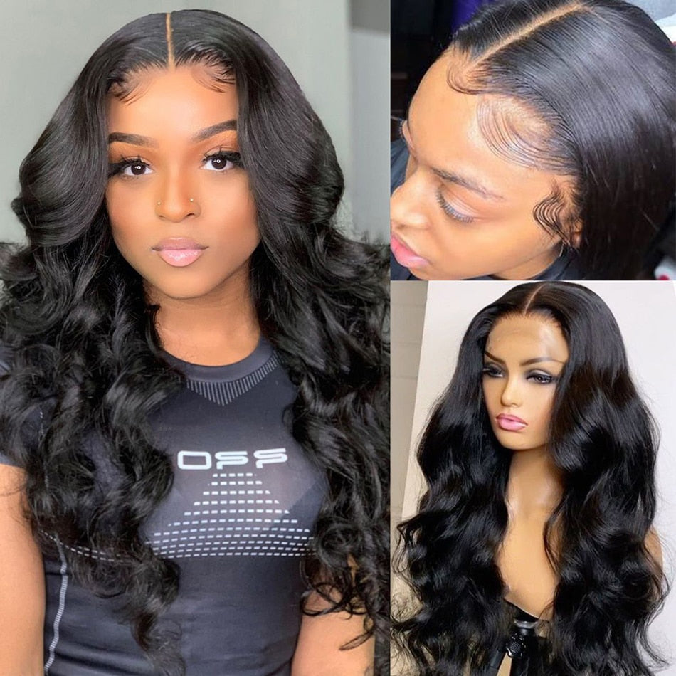 Pre Plucked Women Lace Frontal Wigs