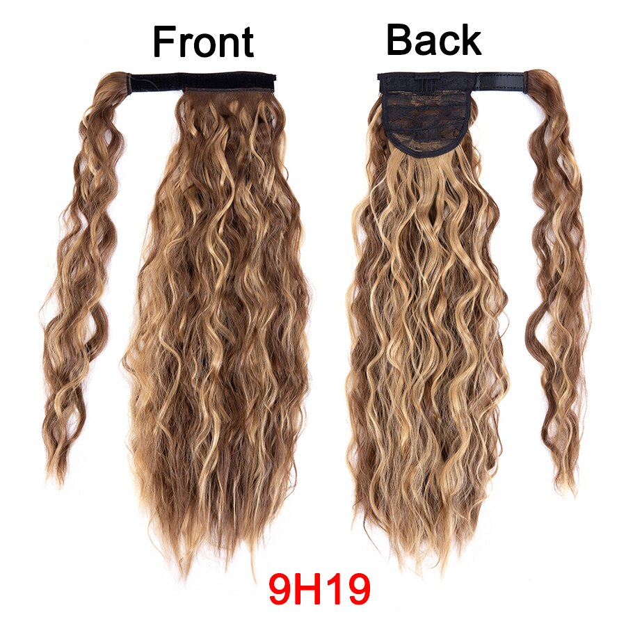 Synthetic Long Corn Wavy Ponytail