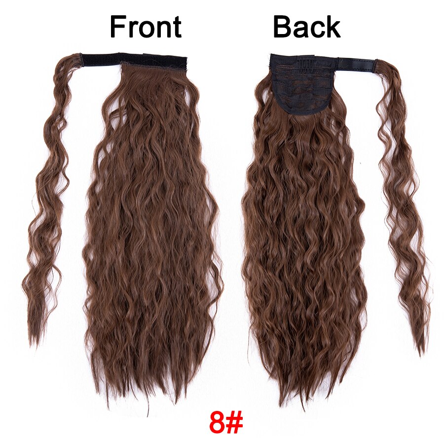 Synthetic Long Corn Wavy Ponytail