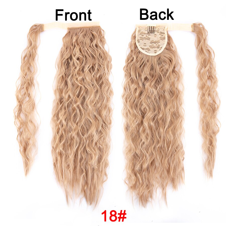 Synthetic Long Corn Wavy Ponytail