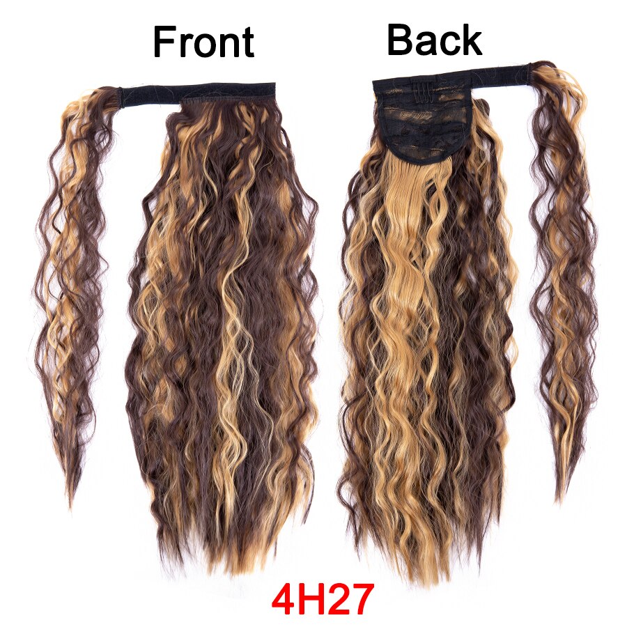 Synthetic Long Corn Wavy Ponytail