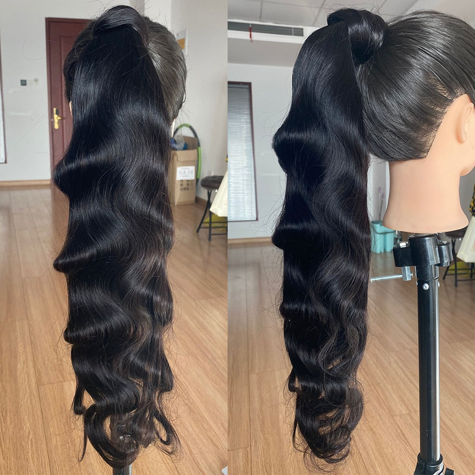 Body Wave Human Hair Ponytail