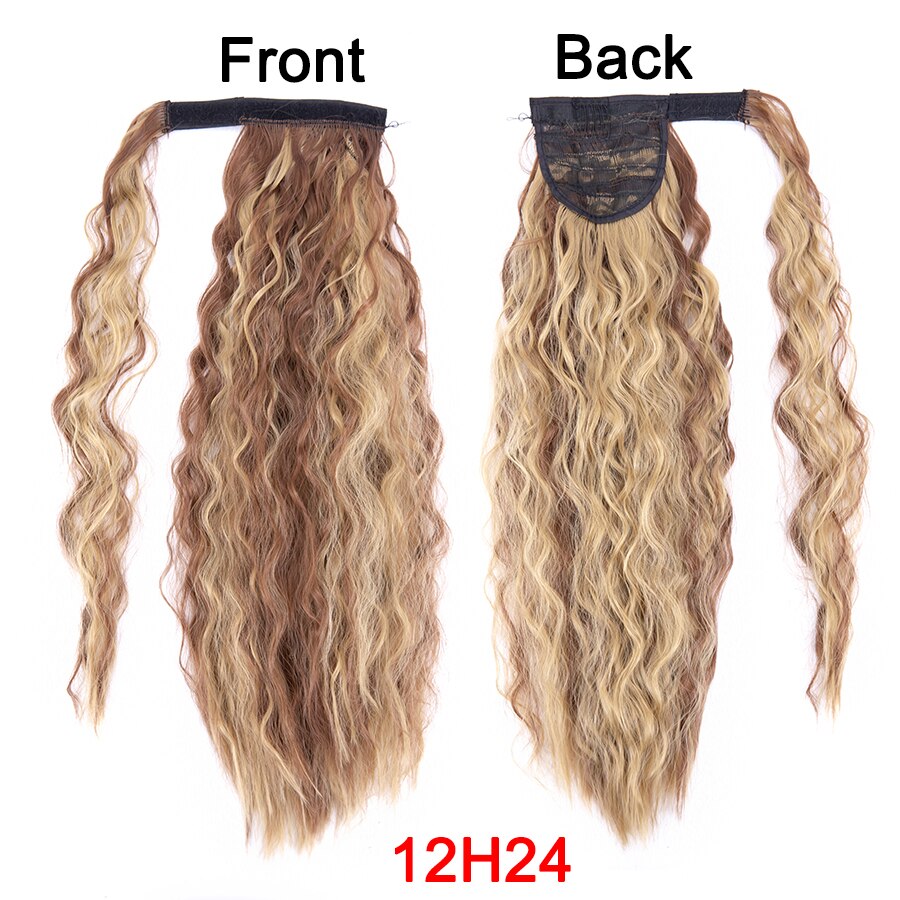 Synthetic Long Corn Wavy Ponytail