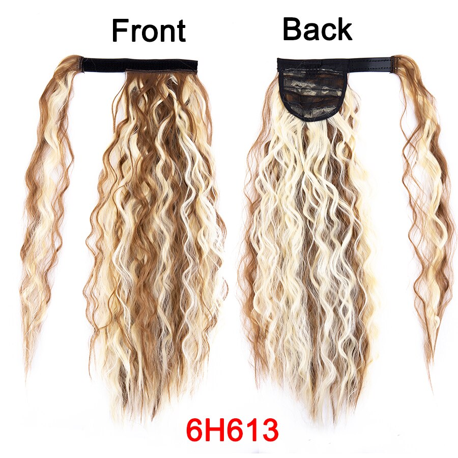 Synthetic Long Corn Wavy Ponytail