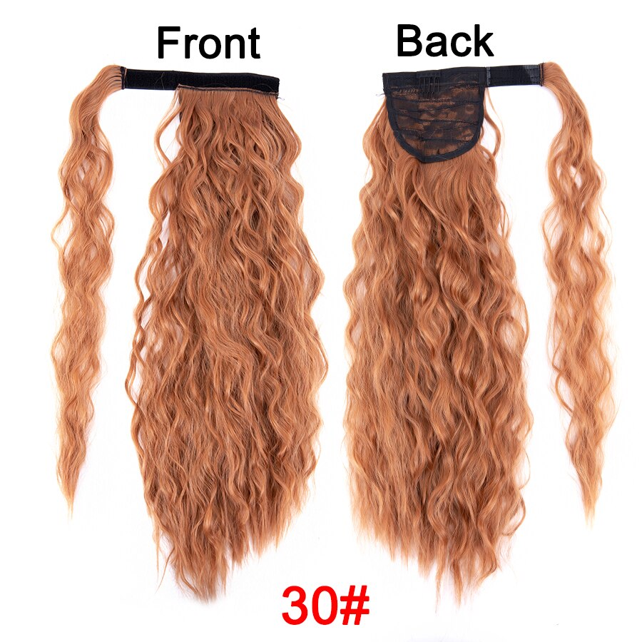 Synthetic Long Corn Wavy Ponytail