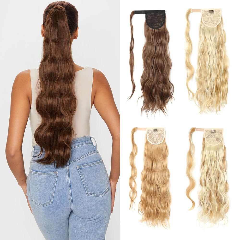 Long Wavy Wrap Ponytails Extension