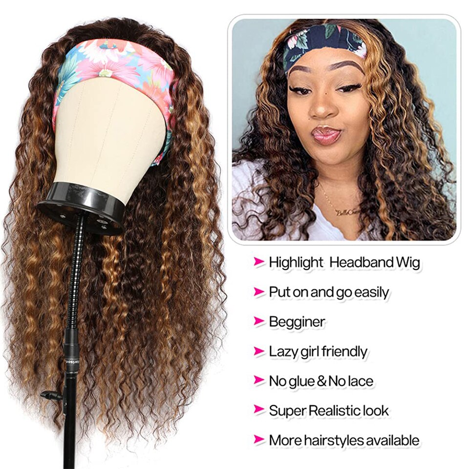 Ombre Water Wave Headband Wig