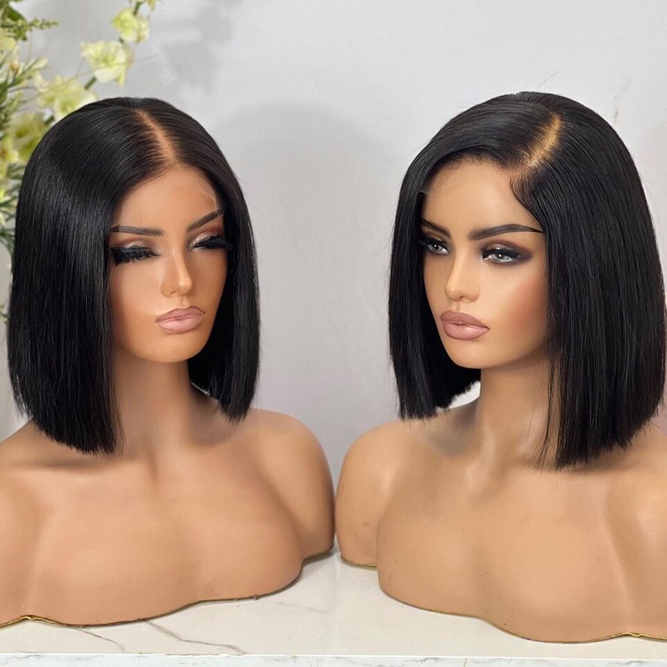 Short Straight Lace Front Hair Wigs