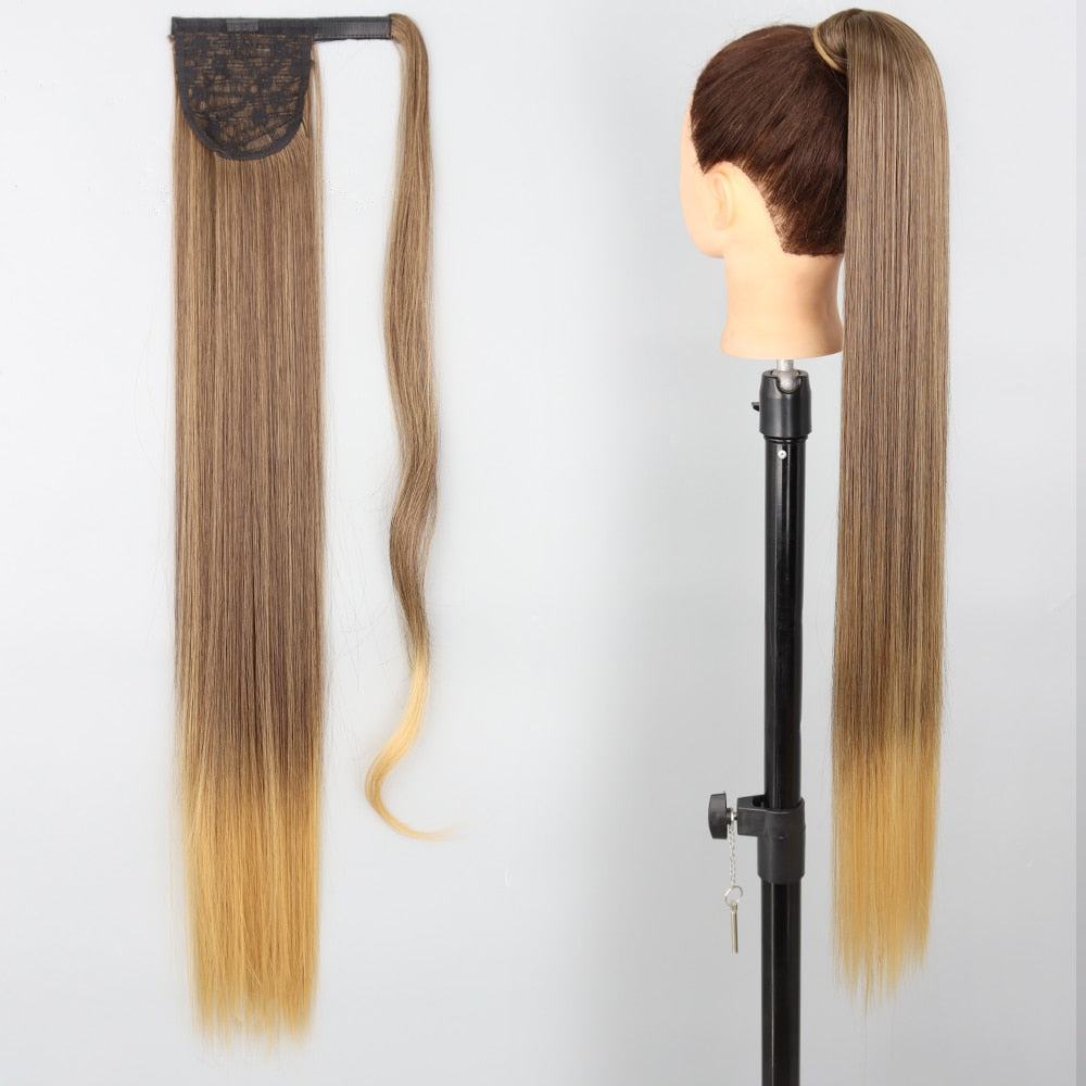 Long Straight Synthetic Ponytail Hair Extension