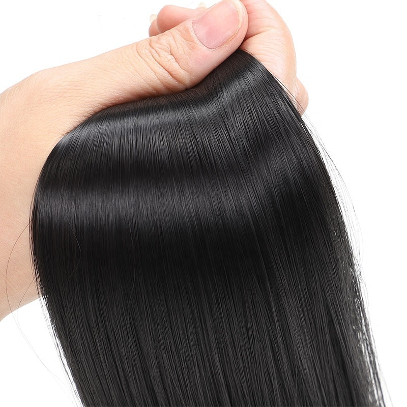 Long Straight Hair Wrap Around Remy Hair Extensions