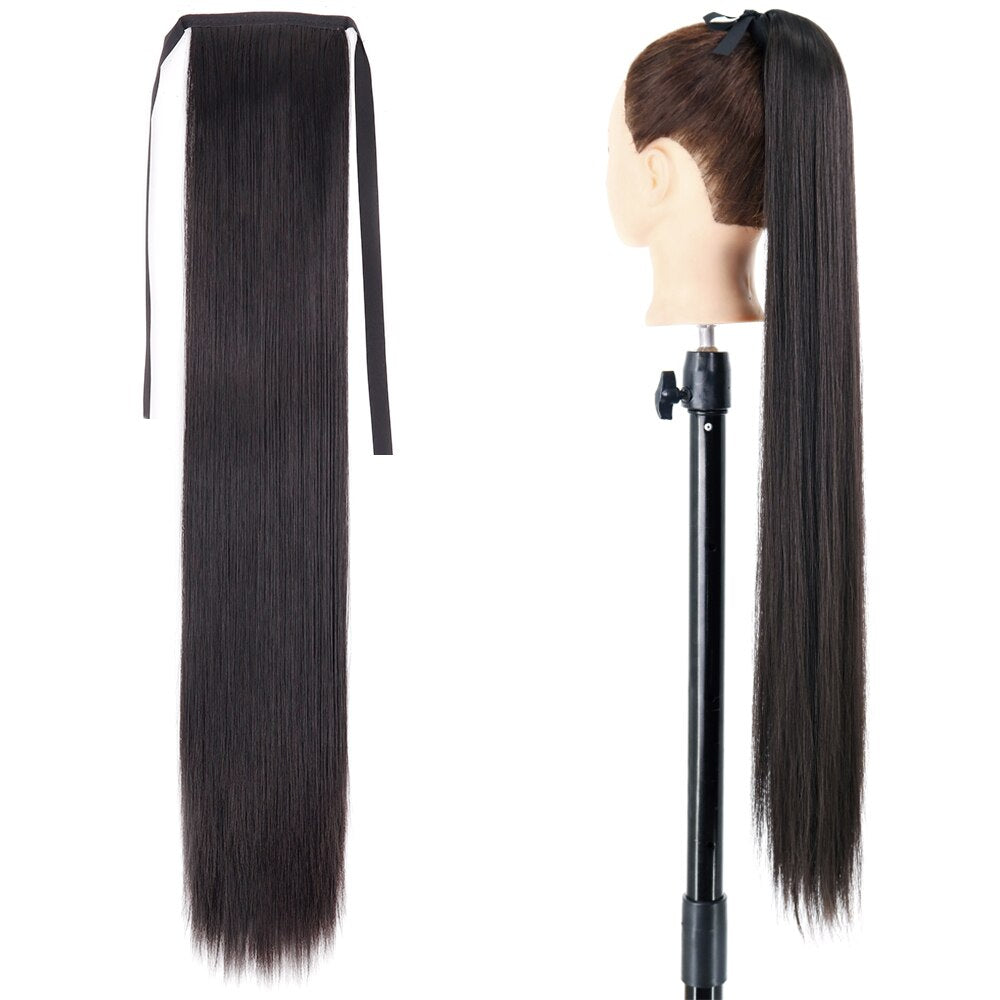 Long Straight Synthetic Ponytail Hair Extension