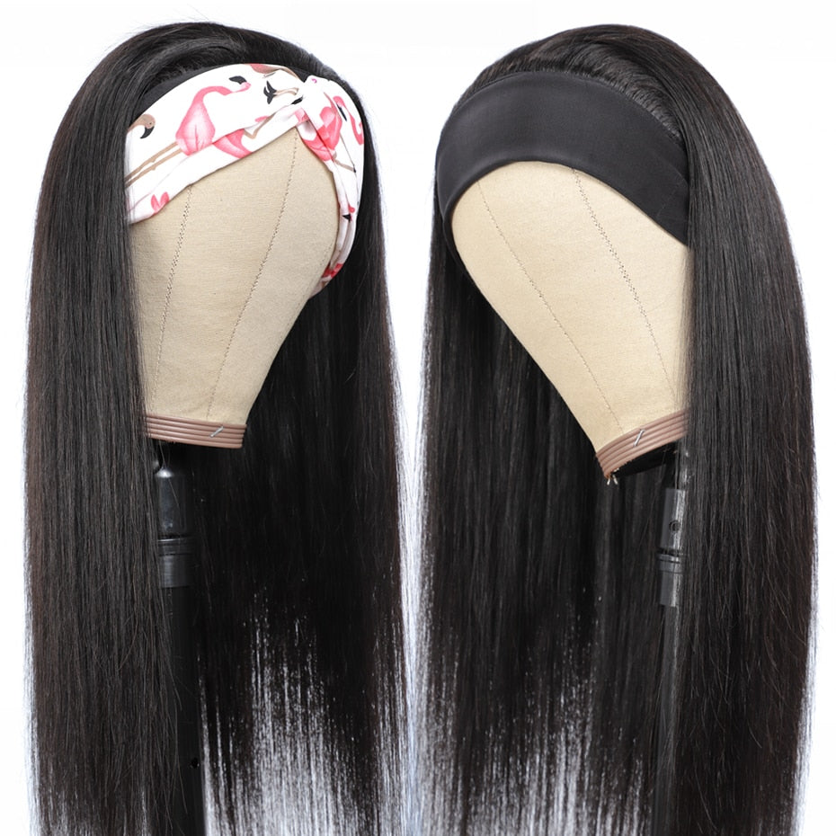 Glueless Straight Headband Wig