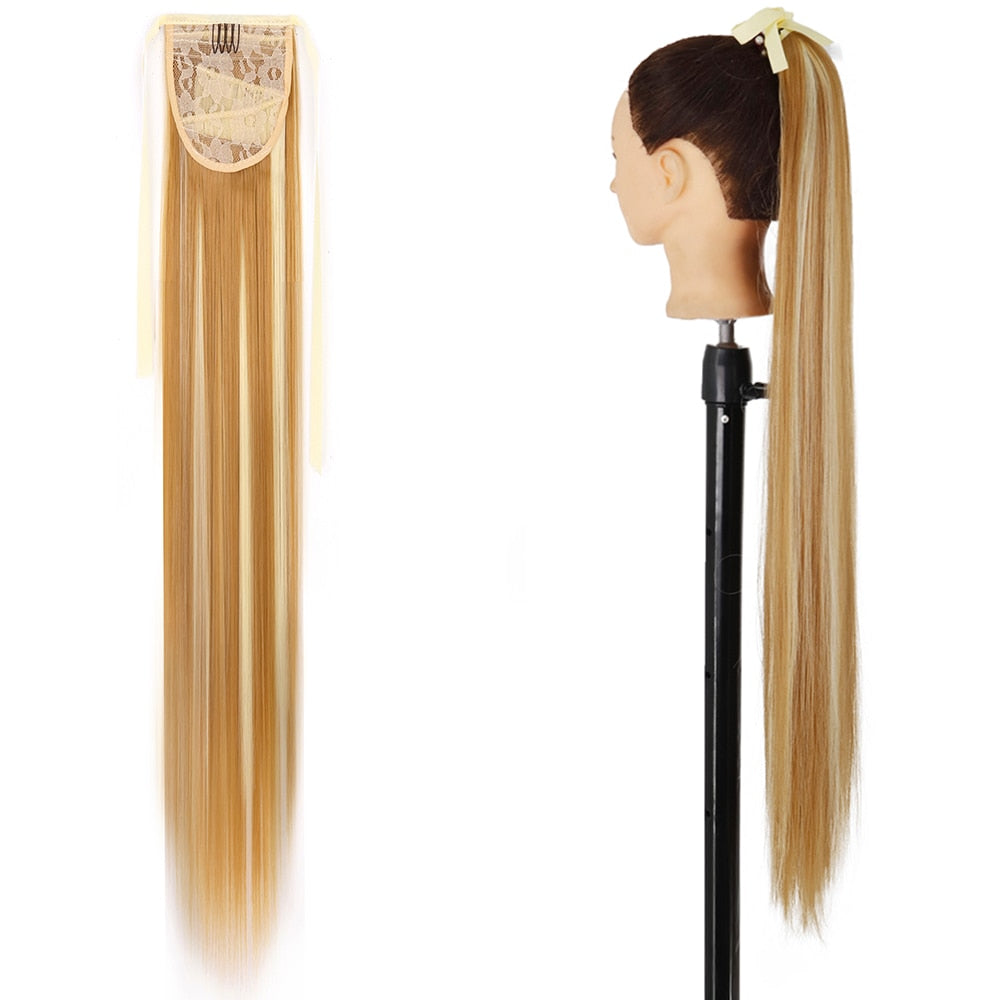 Long Straight Synthetic Ponytail Hair Extension