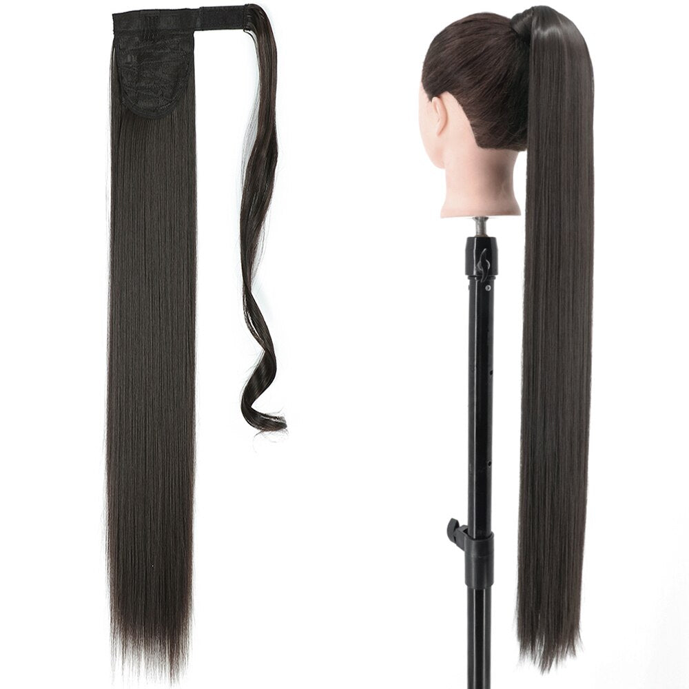 Long Straight Synthetic Ponytail Hair Extension