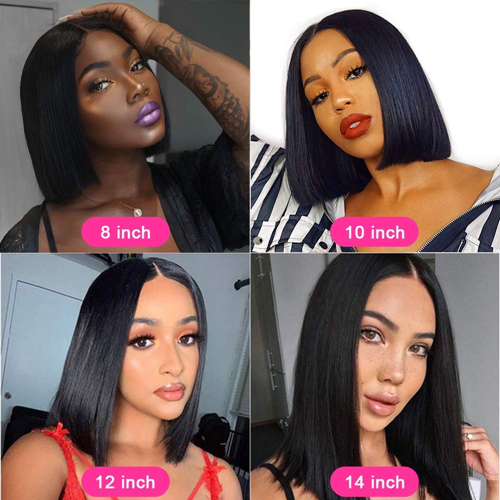 Ombre Lace Closure Short Bob Hair Wig