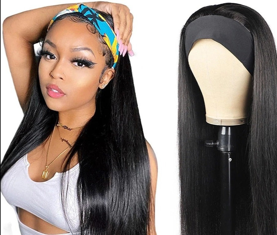 Glueless Straight Headband Wig