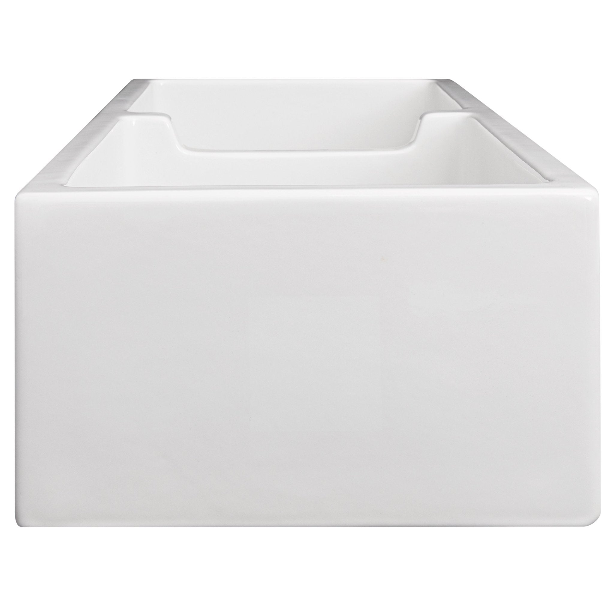 ZLINE Palermo Farmhouse Reversible Fireclay Sink in White Gloss (FRC5121-WH-36)