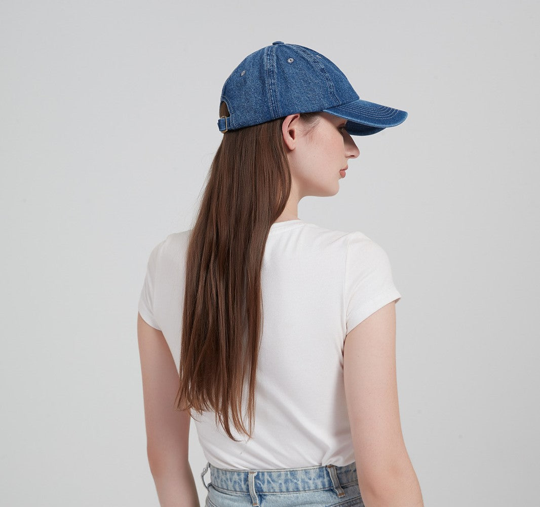 HIMODA denim baseball cap - blue- plain 3