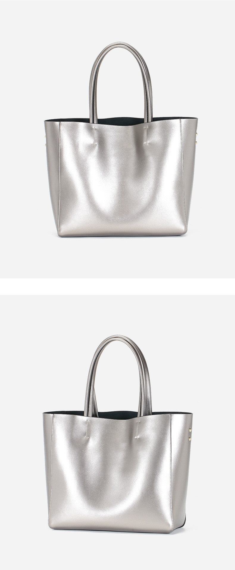 HIMODA glossy leather tote bag - detail 3