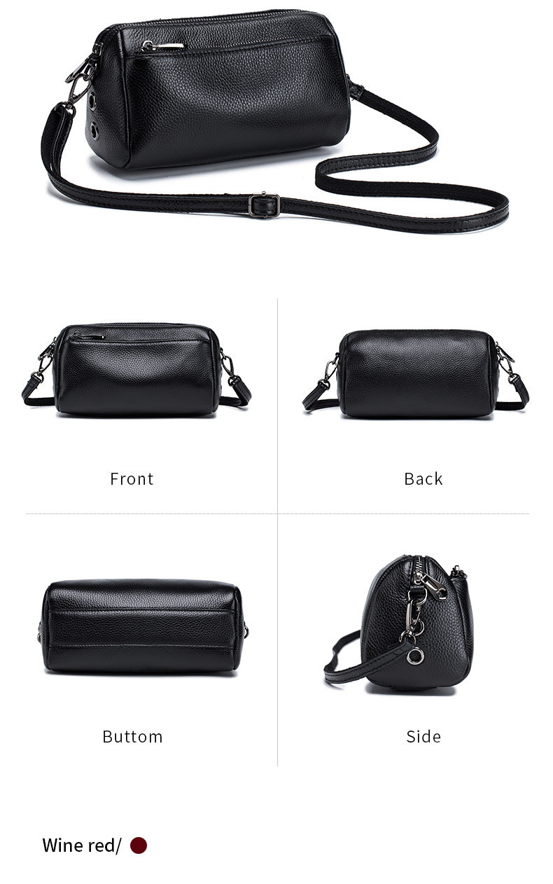 HIMODA small genuine leather cell phone bag- display 1