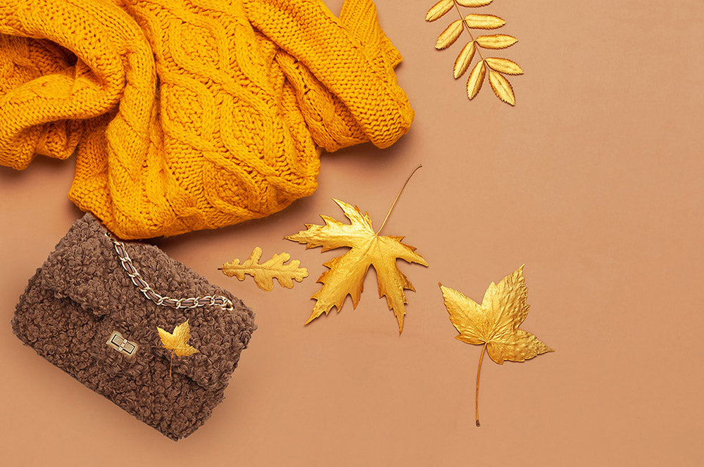 faux shearling chain bag - HIMODA affordable fashion