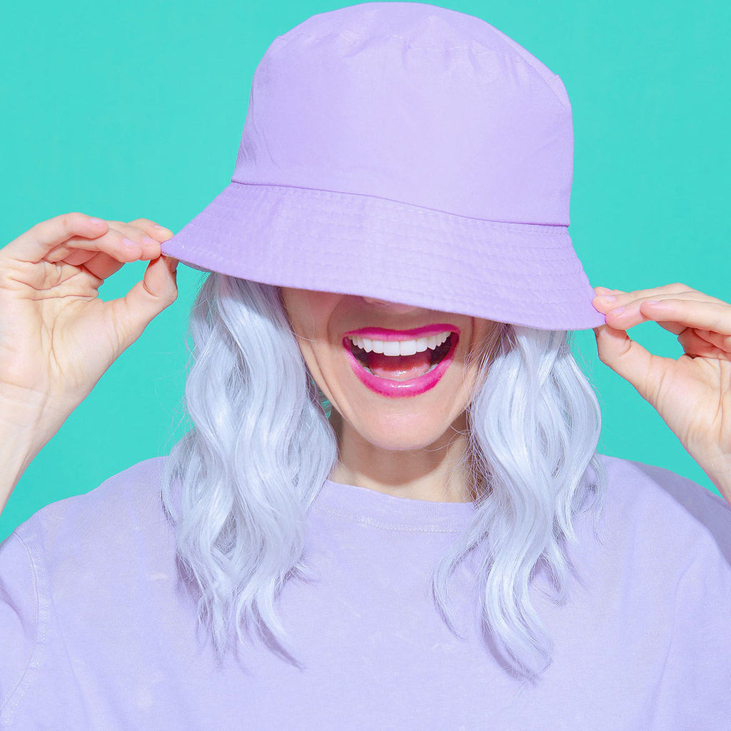 womenlavender purple bucket hat by himoda