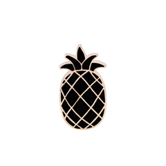 HIMODA pineapple free charm black for straw purse