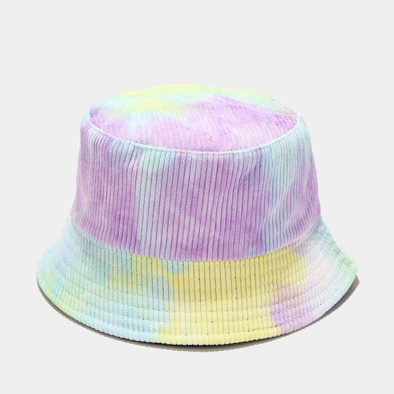 Reversible Tie Dye Corduroy Bucket Hat