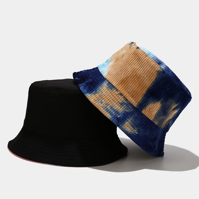 Reversible Tie Dye Corduroy Bucket Hat