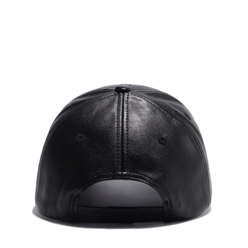 Vegan Leather Snapback Baseball Cap - Classic