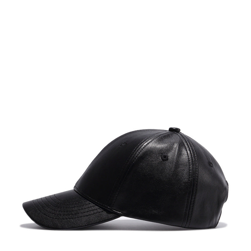 Vegan Leather Snapback Baseball Cap - Classic