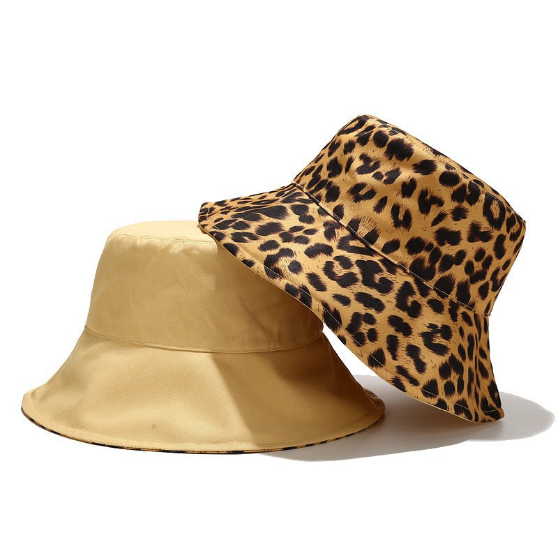 Reversible Leopard Print Bucket Hat