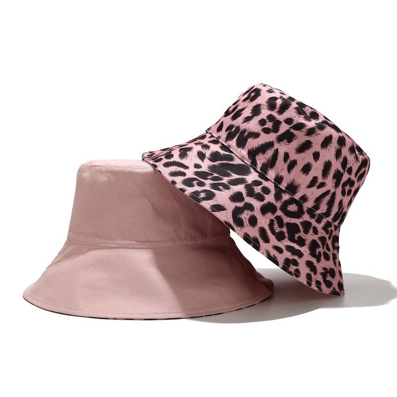 Reversible Leopard Print Bucket Hat