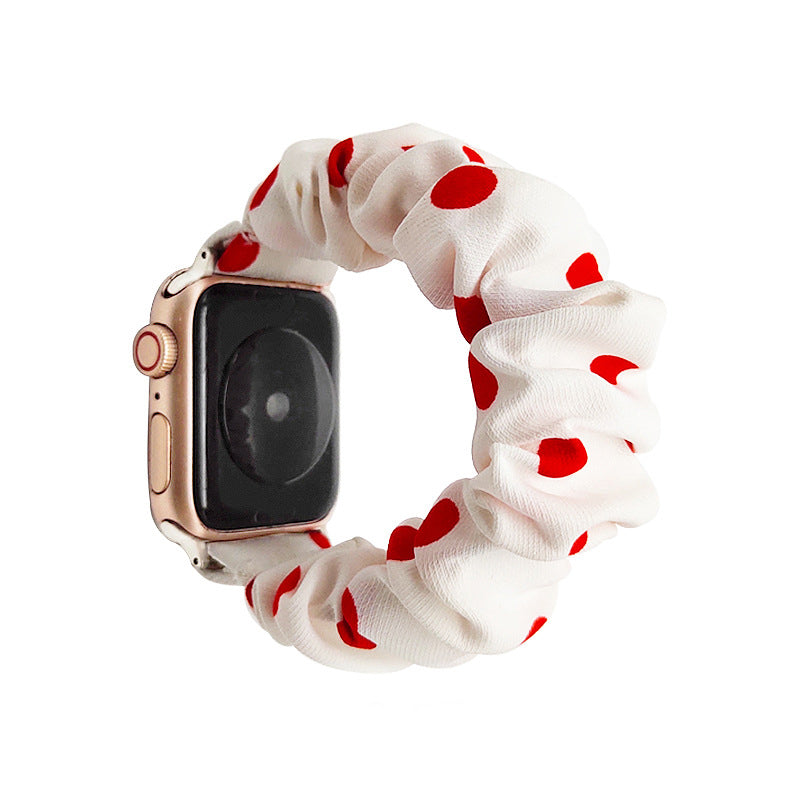 Scrunchie Apple Watch Band - Polka Dots