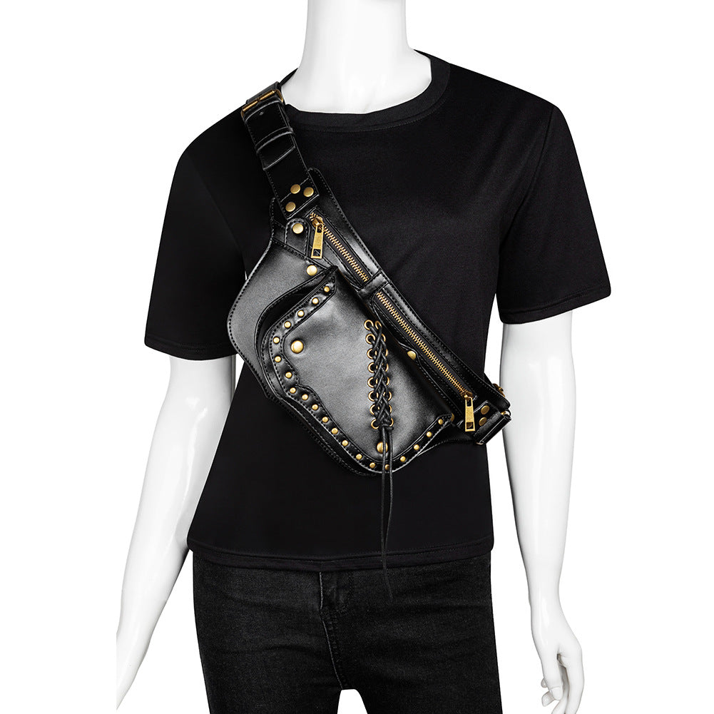 Punk Style Studded Fanny Pack