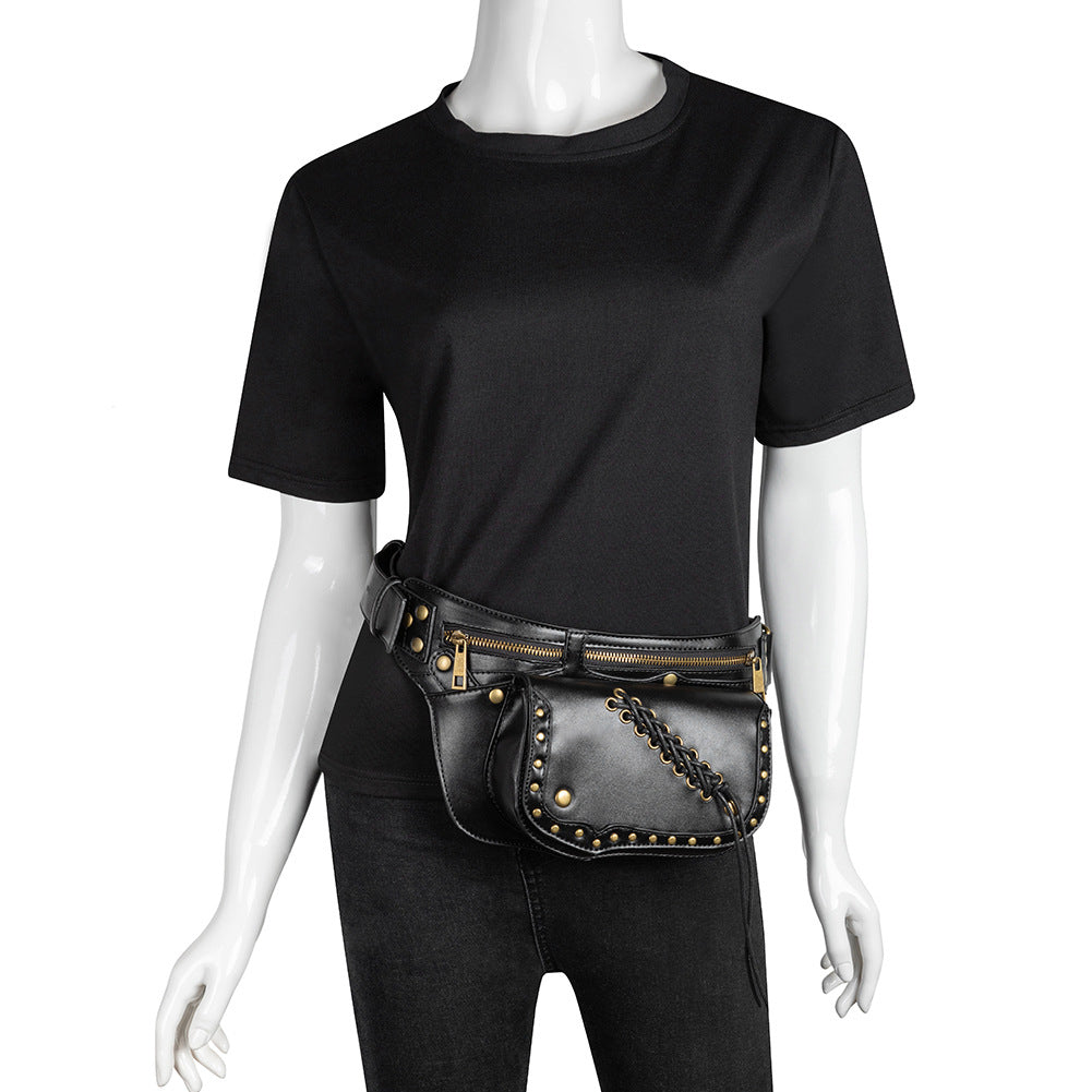 Punk Style Studded Fanny Pack