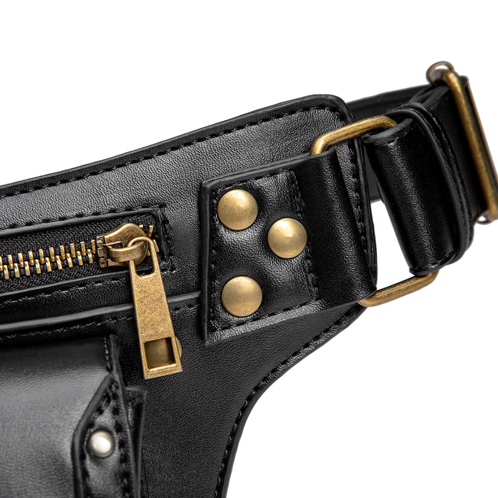 Punk Style Studded Fanny Pack