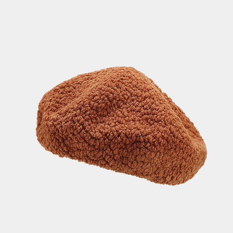 Faux Shearling Beret