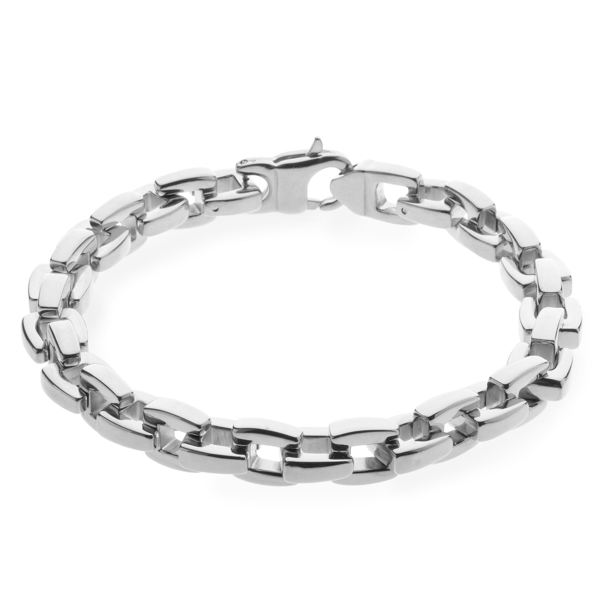 White Gold Boss Bracelet