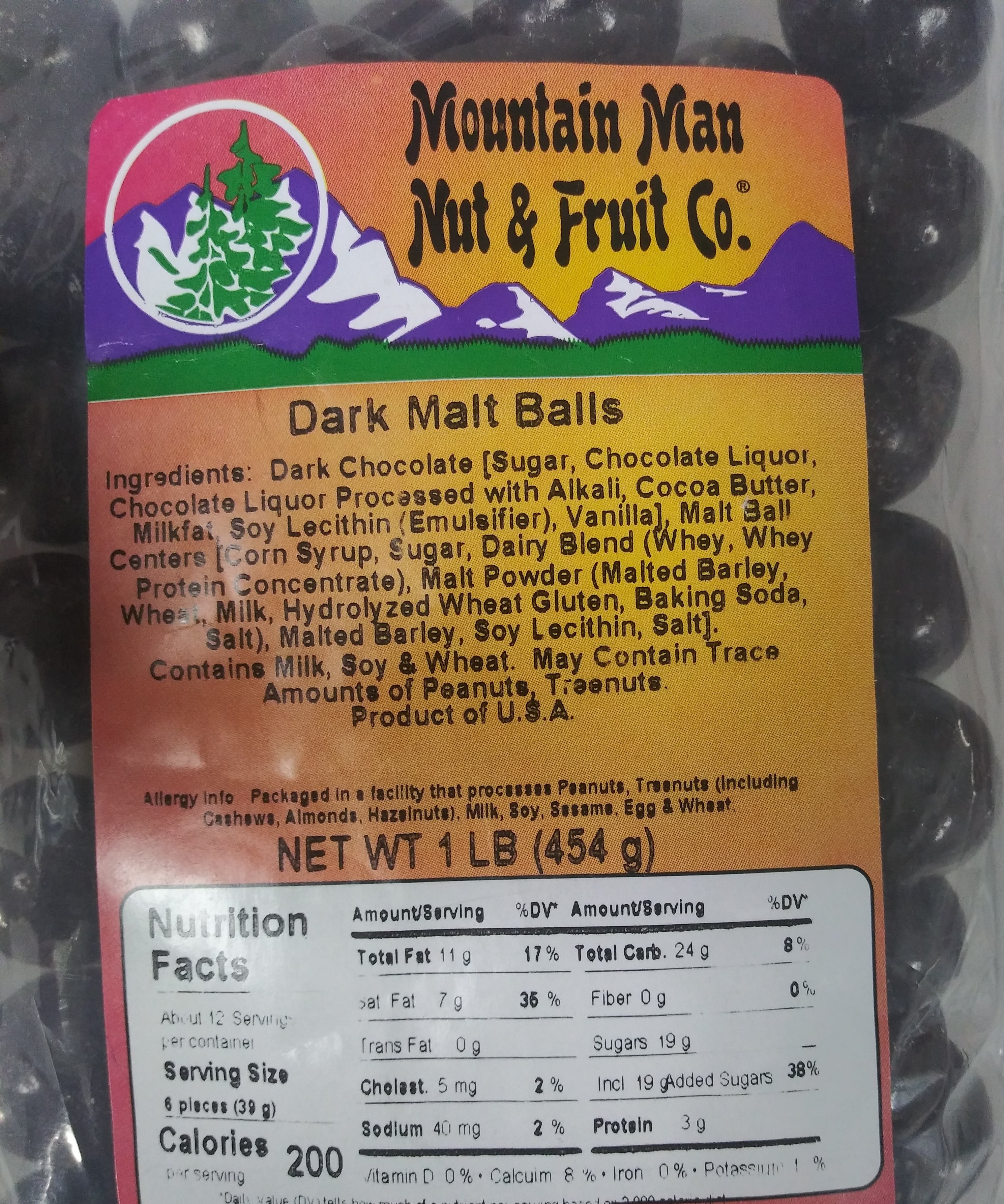 Dark Chocolate Malt Balls