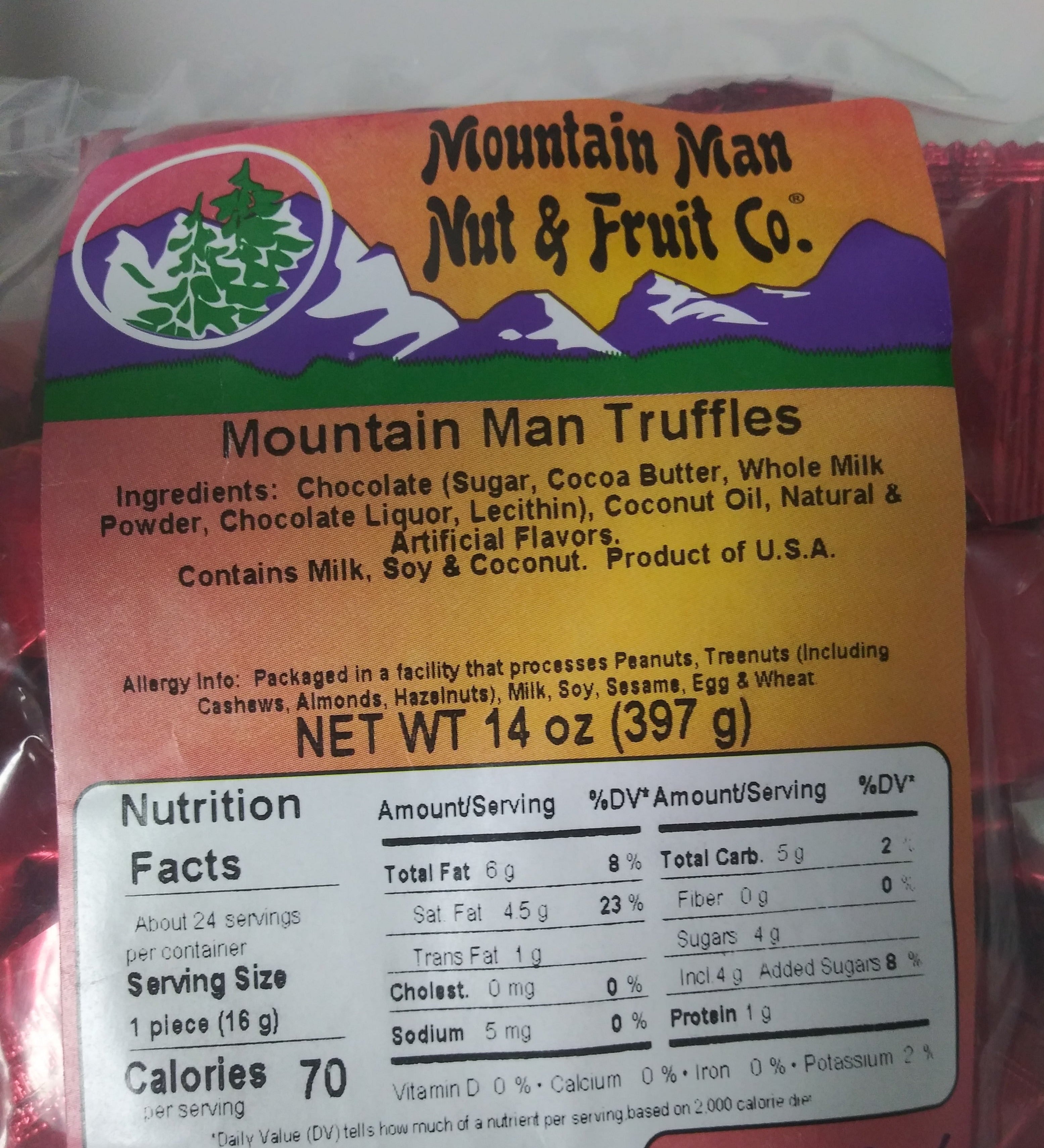 Mountain Man? Milk Truffles 14oz